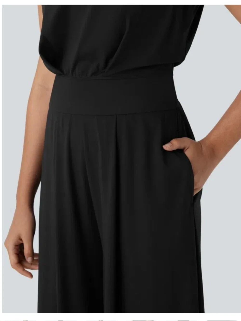 Halara Softly Zero Wide-Leg Jumpsuit - Picture 4 of 9